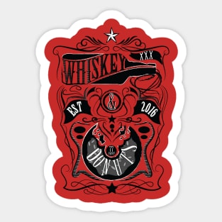 Whiskey_and_Donuts Sticker